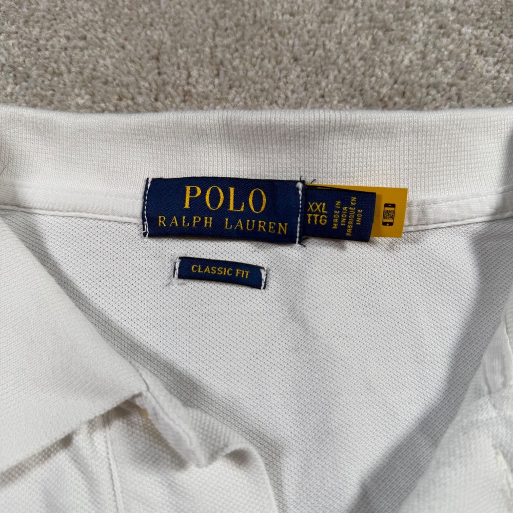 Polo Ralph Lauren Polo Shirt Mens XXL Multicolor Dip Dye Classic Fit Cotton READ - Picture 5 of 10